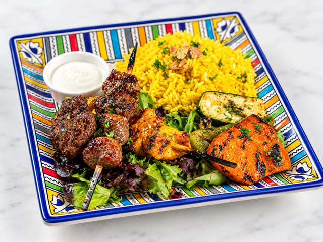 Mixed Grill Kabob.
